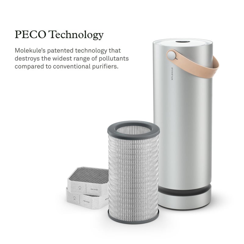 Molekule استبدال فلتر Molekule Air PECO - فلتر PECO المتقدم الأصلي من Molekule مع الكربون النشط - تنقية هواء متعددة الطبقات عالية الكفاءة - يساعد في إزالة المواد المسببة للحساسية والغبار والروائح - Image 2